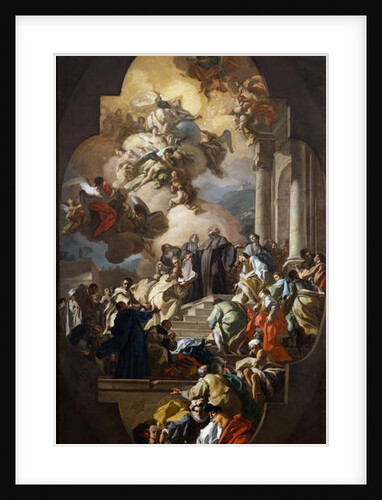 Vision of St. Benedict, 1735-1740 by Francesco de Mura