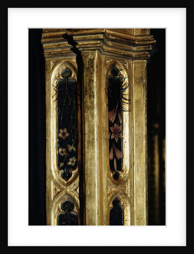 Adoration of the Magi detail of frame, 1423 by Gentile da Fabriano