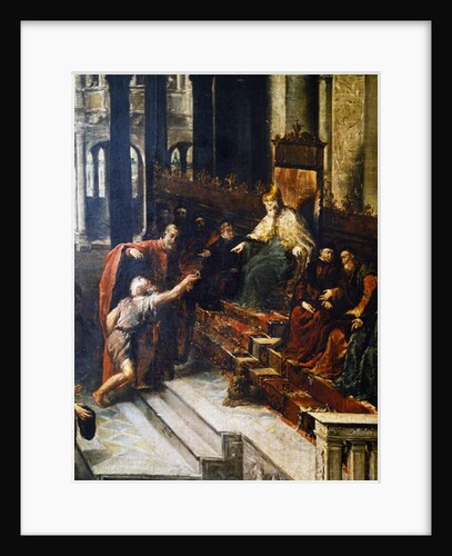 Fisherman Giving the Ring to the Doge of Venice Bartolomeo Gradenigo, 1738-1740 by Giovanni Antonio Guardi