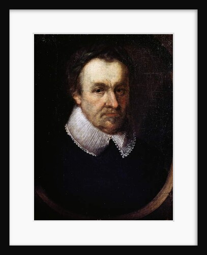Portrait of Michael Drayton, English poet and playwright, 1628 by English School