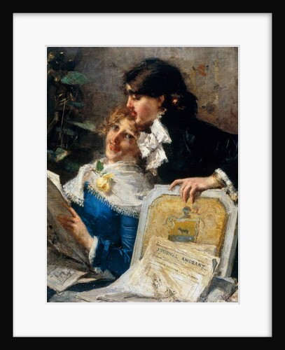 Lovers, 1882 by Virgilio Ripari