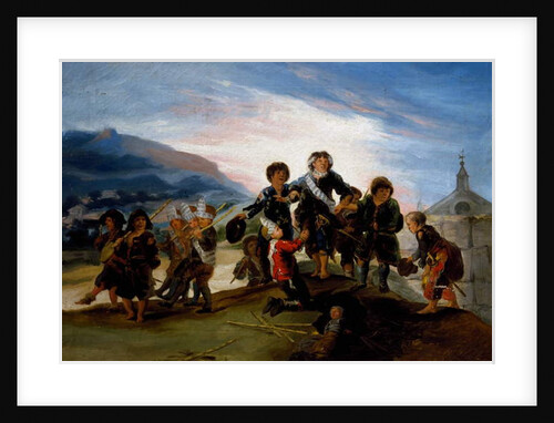 Children playing at soldiers, 1785-1786 by Francisco Jose de Goya y Lucientes