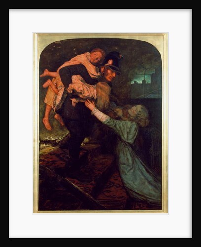 The rescue, 1855 by John Everett Millais