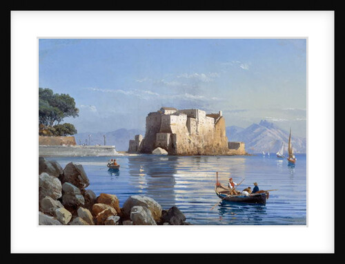 Castel dell'Ovo in Naples by Italian School