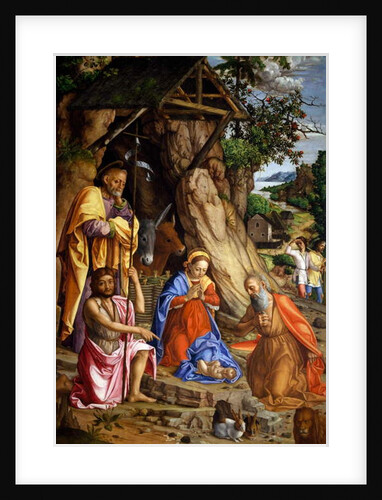 Nativity with rabbits, c.1500 by Gerolamo dai Libri