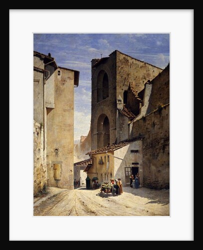 Porta San Niccolo in Florence by Odoardo Borrani