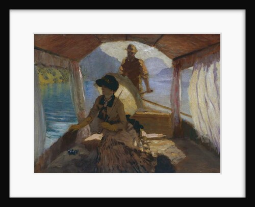 On Lake Lucerne, 1881 by Giuseppe or Joseph de Nittis