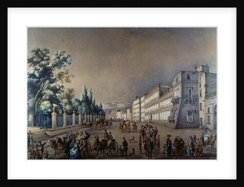 Chiaia's Riviera and Villa Reale by Consalvo Carelli