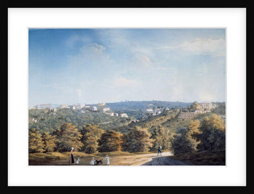 Capodimonte hill and villas along Ponti Rossi road by Luigi Fergola