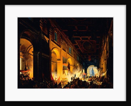 The sack of Rome, 1861 by Giovanni Biasin