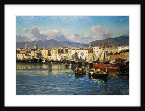 Old Port of Palermo by Ettore de Maria-Bergler