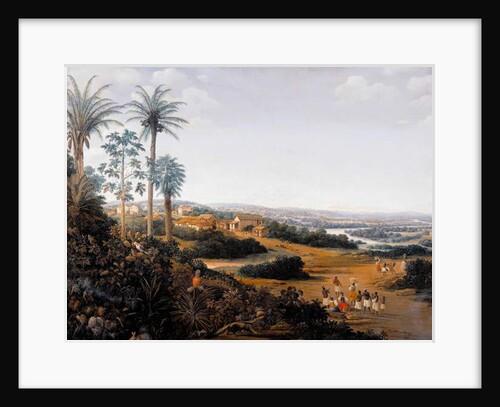 Serinhaem village in Brazil or The home of a sugar cane planter in Brazil by Frans Jansz Post
