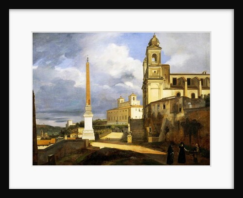 Trinity of Death and Villa Medici in Rome, 1808 by Francois-Marius Granet