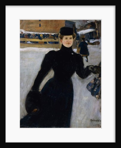 At skating rink, 1902-1903 by Oleksandr Murashko