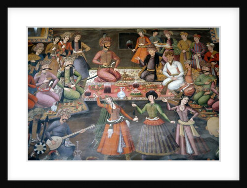 Shah Abbas I Great receiving Nadr Vali Muhammad Khan of Khanate of Bukhara, Reception Hall, 1647 by Persian School