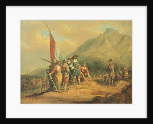 The arrival of Jan van Riebeeck and his men at the Cape of Good Hope in April 1652, 1850 by Charles Davidson Bell