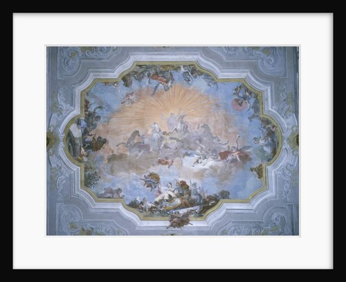 Four corners of the world, ceiling of the ballroom, 1753 by Giovanni Battista Crosato