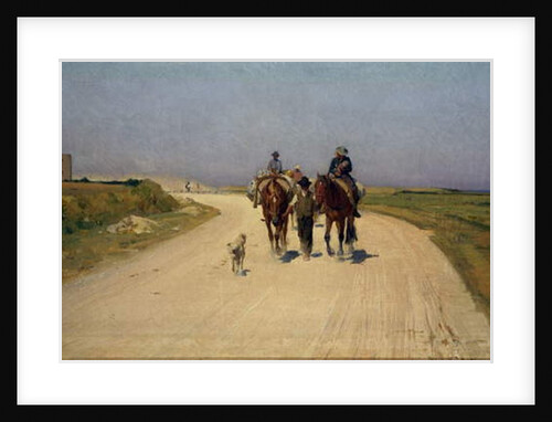 Sunny road, 1885 by Luigi Gioli