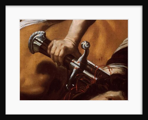 Detail of David's sword from David and Goliath, 1609-10 by Orazio Borgianni