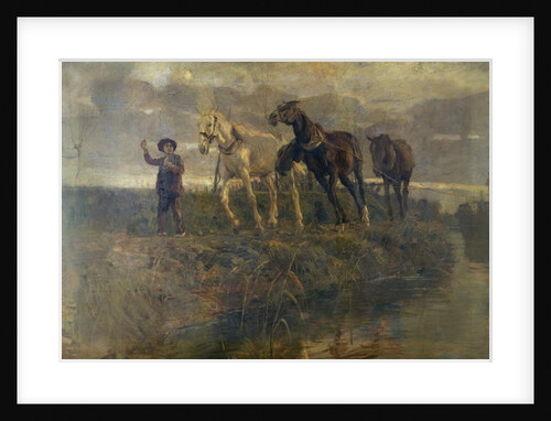 Towpath, 1905 by Ettore Tito