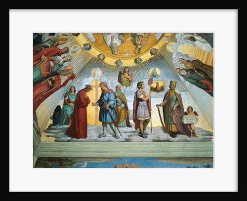 Scene from 'the Heavens of the Blessed and the Empyrean', Dante Room by Philipp Veit