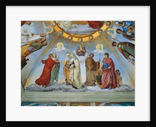 Dante and Beatrice speak to Piccarda and Constance by Philipp Veit