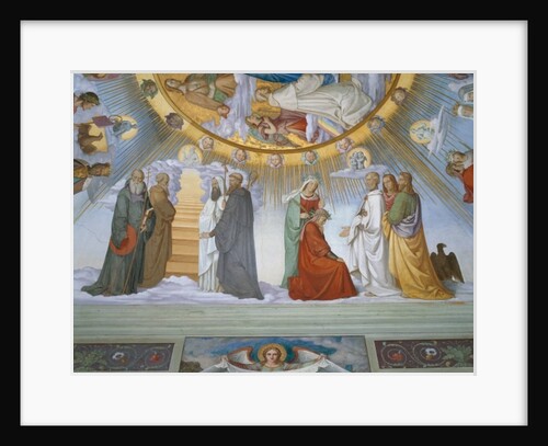Scene from 'the Heavens of the Blessed and the Empyrean', Dante Room by Philipp Veit