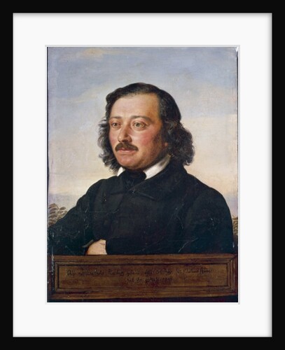 Portrait of Berthold Auerbach, 1846 by Rudolf Julius Benno Huebner