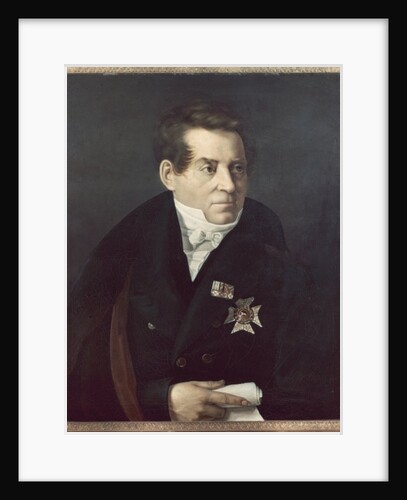 Portrait of August Wilhelm von Schlegel, 19th century by Adolf Hohneck