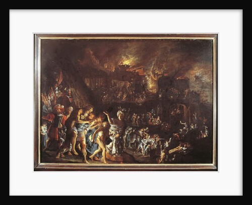 The Burning of Troy, c. 1604 by Adam Elsheimer