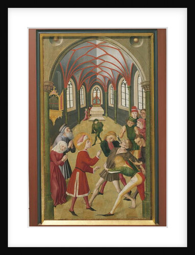 St. Martin exorcising a possessed person by French School