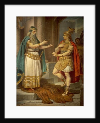 King Sigurd meets the wise hermit Grypin by Wilhelm Hauschild