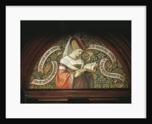 Lady reading 'Tristan and Isolde' by German School