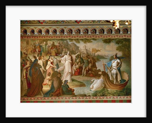 The arrival of Lohengrin in Antwerp by August von Heckel