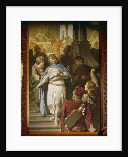 The best poets and minstrels come together at Wartburg and are rewarded by Landgrave Hermann for particularly fine achievements by Ferdinand II Piloty