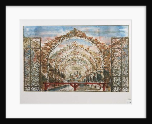 Set design for the ballet 'Bolero' by Maurice Ravel by G Rigon