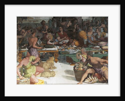 Julius Caesar receiving the tax of Egypt by Andrea del Sarto