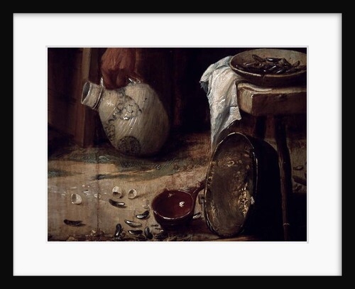 Spring or Lunch of mussels, Detail. by Joos van Craesbeeck