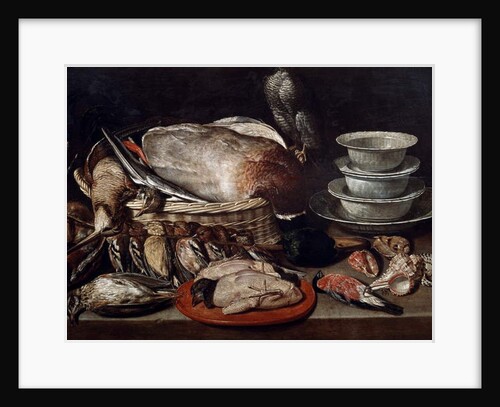 Still life showing birds, shells and pottery by Clara Peeters