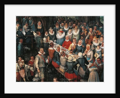 Wedding Banquet, Detail by Jan the Elder Brueghel
