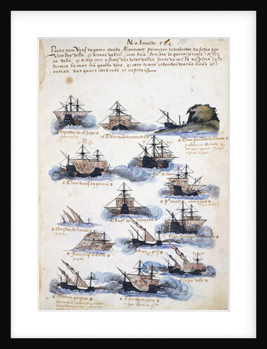 Voyages of Vasco da Gama, the Portuguese expedition, 1524 by Portuguese School