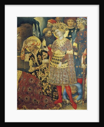 Adoration of the Magi detail of kings, 1423 by Gentile da Fabriano