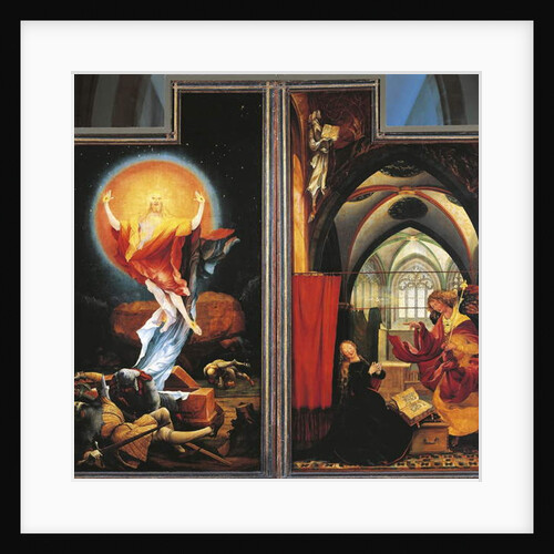 The Annunciation and Resurrection of Christ by Matthias (c.1480-1528) Grunewald