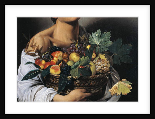 Boy with a Basket of Fruit, detail, 1593-94 by Michelangelo Merisi da Caravaggio