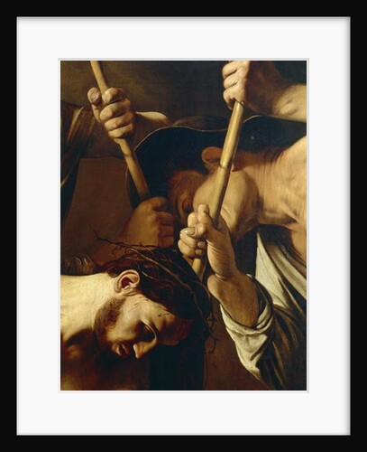 Face of Christ, The Crowning with Thorns, c.1603 by Michelangelo Merisi da Caravaggio