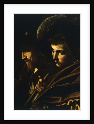 Faces of two men by Michelangelo Merisi da Caravaggio