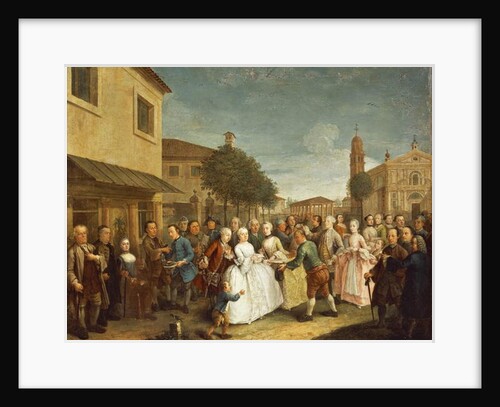A Party at Villa Widmann, c.1750 by Andrea Pasto