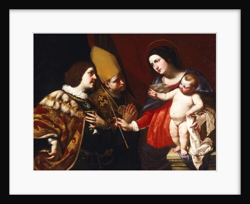 Lady gives sceptre of command to Duke of Guise by Francesco de Rosa