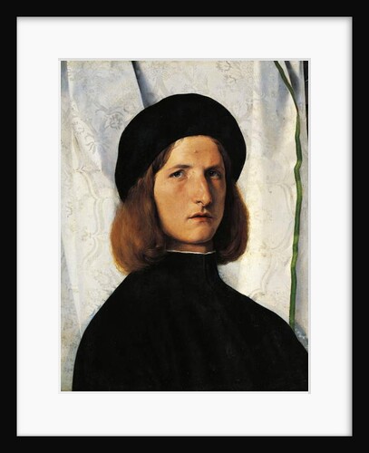 Portrait of young man with lamp, 1508 by Lorenzo Lotto