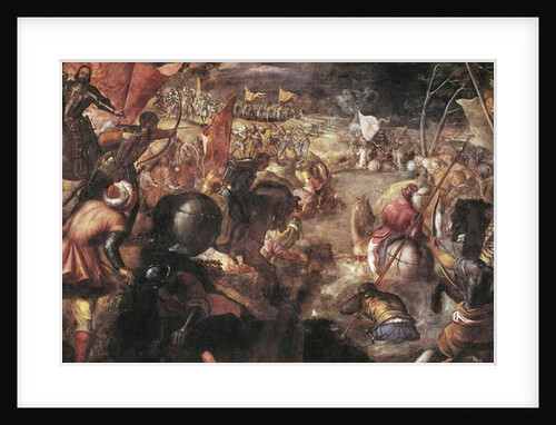 Francesco II Gonzaga Fighting in the Battle of Taro against Charles VIII of France in 1495, 1579 by Jacopo Robusti Tintoretto